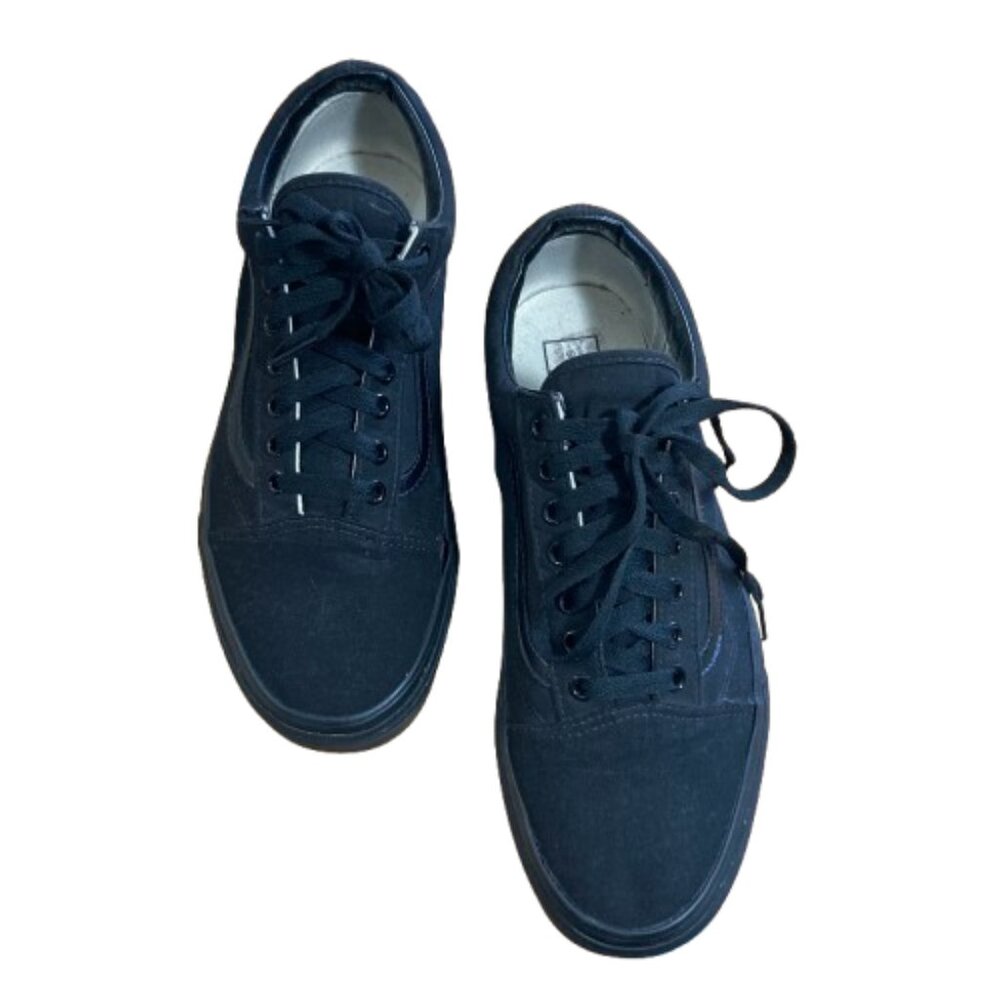 Vans SALE! Unisex Sneakers Off the Wall Low Top Black Canvas Men 10.5  Women 12